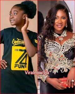 Mercy Johnson and her daughter